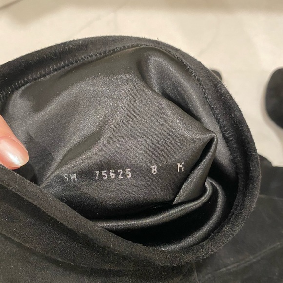 Stuart Weitzman Highland Black Suede Boots. Women’s Size 8 - Picture 10 of 14